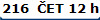 216  �ET 12 h