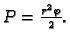 $ P=\frac{r^2\varphi}{2}.$