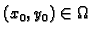 $ (x_0,y_0)\in
\Omega$