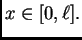 $\displaystyle x \in [0,\ell].$