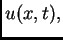 $ u(x,t),$
