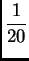 $\displaystyle \frac{1}{20}$