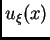 $ u_{\xi}(x)$