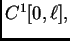 $ C^1[0,\ell],$