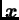 $ \boldsymbol{x}$