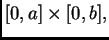 $ [0,a]\times [0,b],$