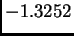$ -1.3252$