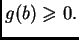 $ g(b)\geqslant{}0.$