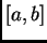 $ [a,b]$