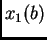 $ x_1(b)$