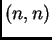 $ (n,n)$