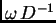 $ \omega{}\,D^{-1}$