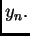 $\displaystyle y_n.$