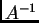 $ A^{-1}$