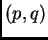 $ (p,q)$