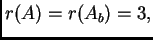 $ r(A)=r(A_b)=3,$
