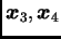 $ \boldsymbol{x}_3,\boldsymbol{x}_4$