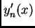$\displaystyle y'_n(x)$