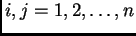 $ i,j=1,2,\ldots ,n$