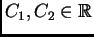 $ C_1,C_2\in \mathbb{R}$