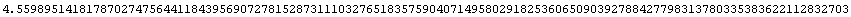 4.55989514181787027475644118439569072781528731110327651835759040714958029182536065090392788427798313780335383622112832703